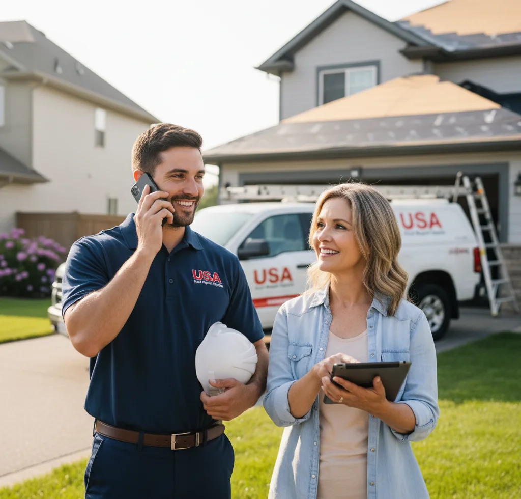 USA Roof Repair Experts customer support in East Lynn